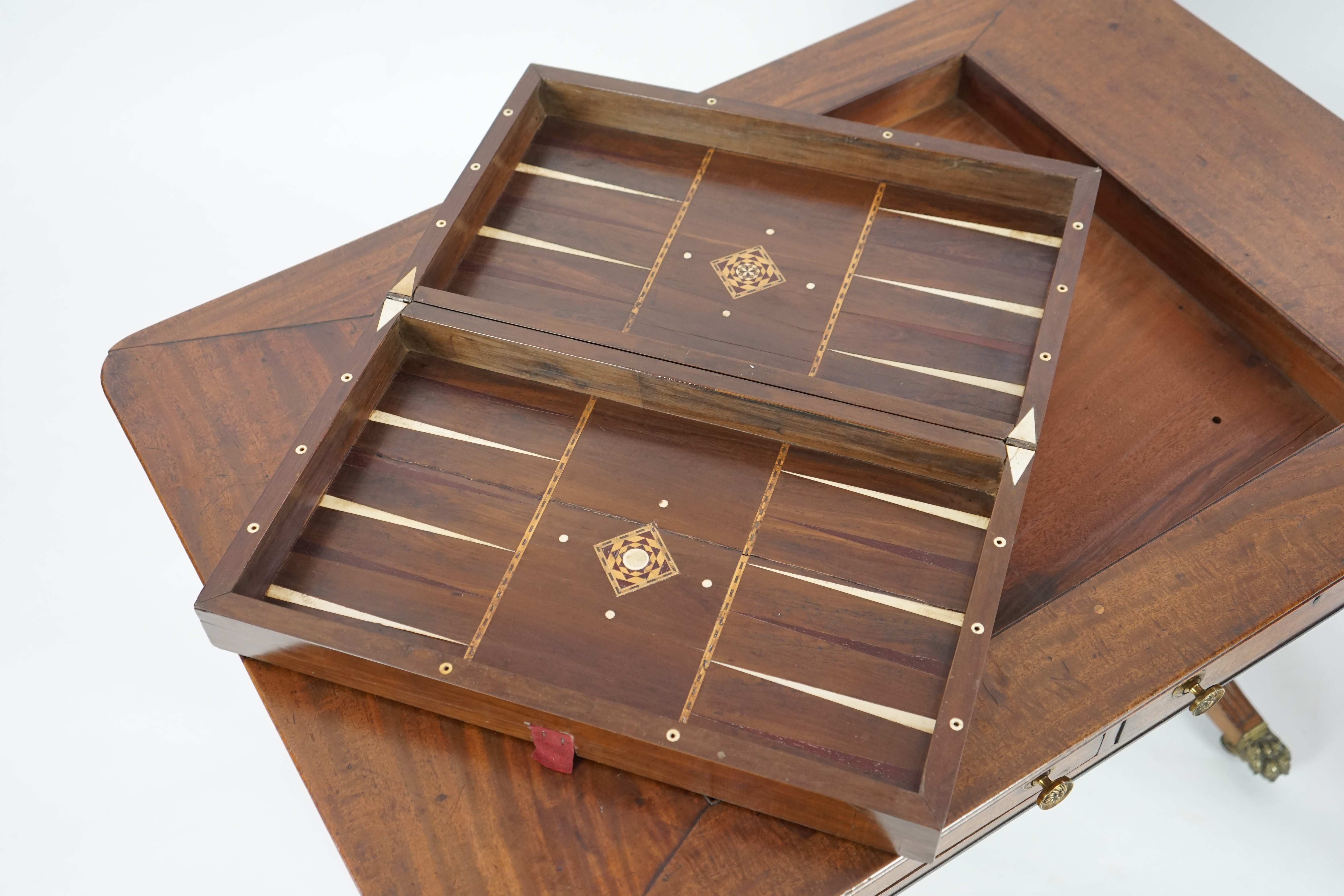 A Regency mahogany games table